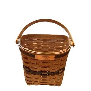 Longaberger Basket And Plastic Insert Glad Tidings Christmas Collection 1998